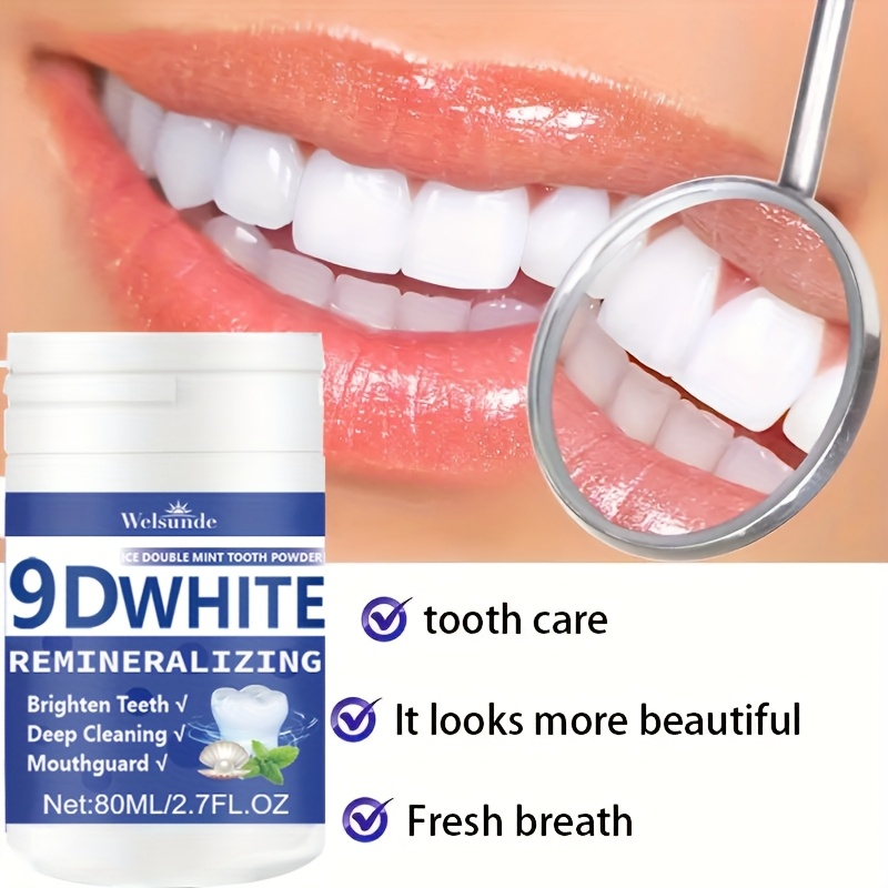 Teeth Whitening Flash - 9D Beyazlatıcı Hidroksiapatit Diş Tozu, Diş