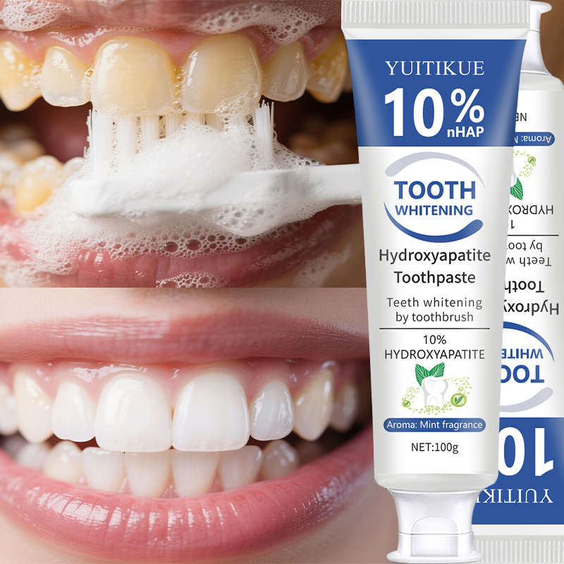 Teeth Whitening Treatment - YUITIKUE %10 NHAP Hidroksiapatit Diş Macunu