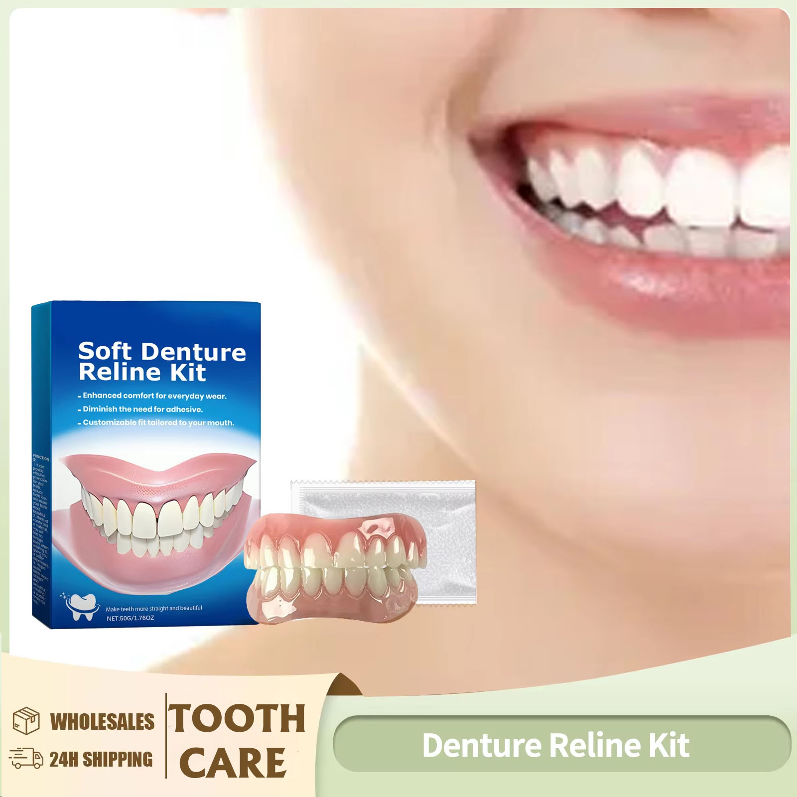 Teeth Whitening With Braces - Protez Yenileme Seti Silikon Kaplamalar Yumuşak
