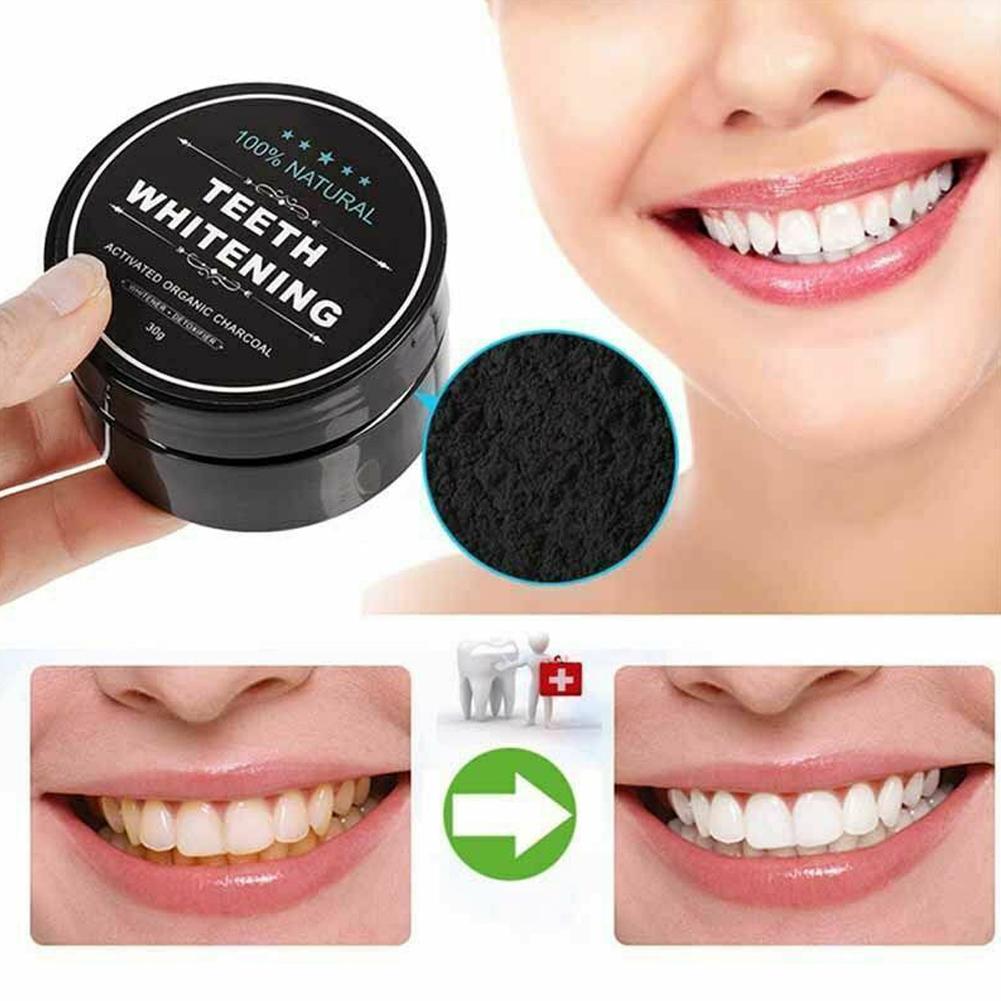 Teeth Whitening Activated Organic Charcoal - Aktif Organik Kömür Tozu Diş Cilası