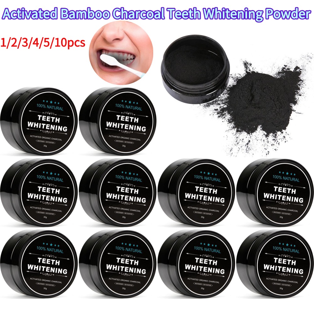 Teeth Whitening Activated Organic Charcoal - Diş Beyazlatıcı Toz Doğal Organik Aktif