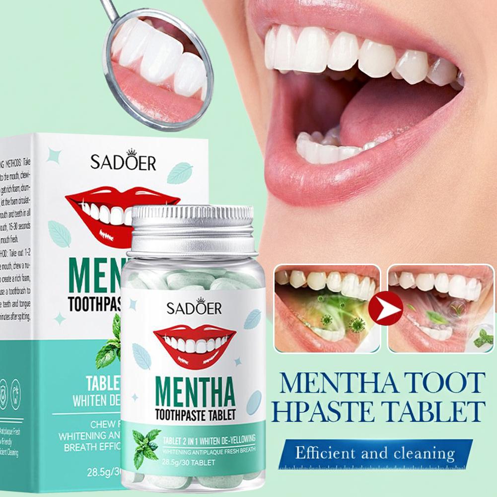30 adet katı diş macunu tablet - Teeth Whitening Treatment incelemesi ve fiyatı