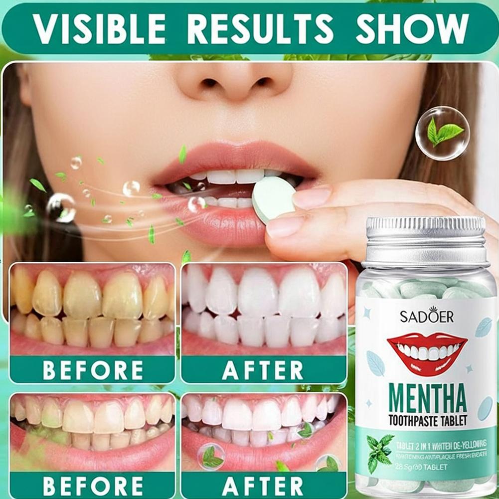 30 adet katı diş macunu tablet - Teeth Whitening Treatment incelemesi ve fiyatı